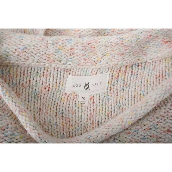 Lou & Grey Womans Sweater Size M Multicolor Pullover Rolled Neck Rainbow - Picture 6 of 6